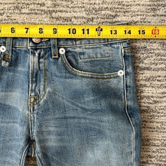 R13 Alison Skinny Cropped Jeans- Color Parker- Size 25 - Picture 9 of 16